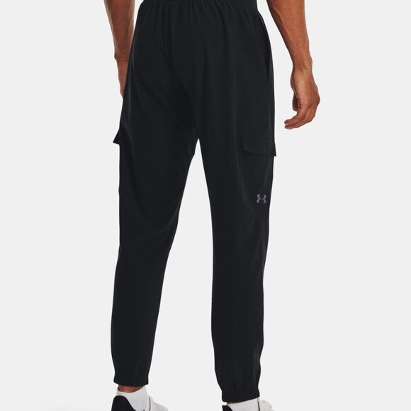 UNDER ARMOUR MEN'S UA STRETCH WOVEN CARGO PANTS WiTH POCKETS BLACK FITTED XL - Picture 1 of 9